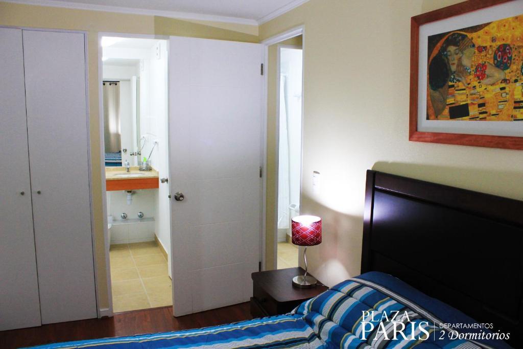 Apartament Plaza Paris Amistar Santiago de Chile Pokój zdjęcie